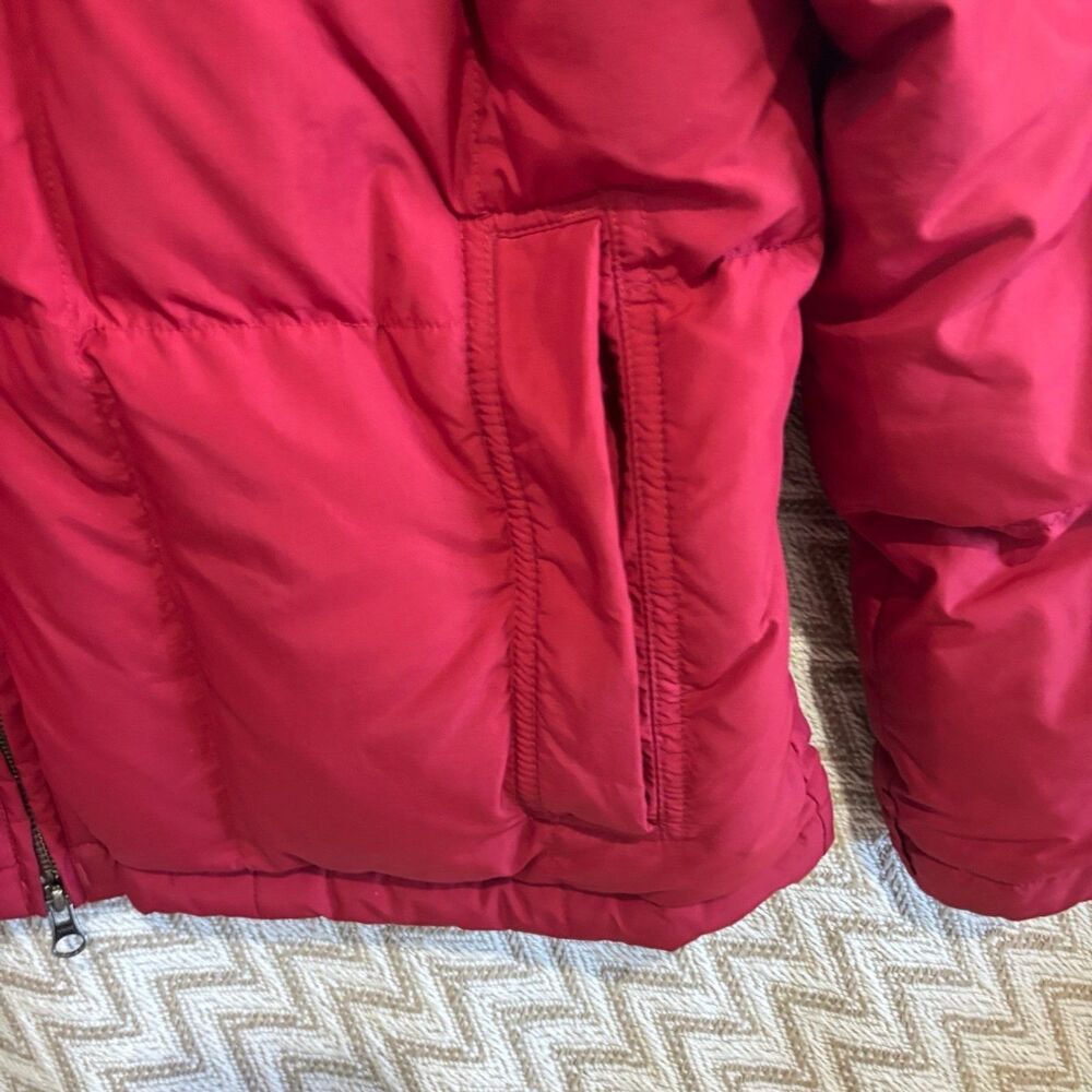 Eddie Bauer Men’s Quilted Puffer Goose Down Jacket Coat Red Size Medium - Picture 2 of 9